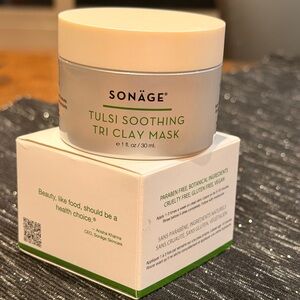 Sonage Tulsi Soothing Tri Clay Mask- American Made beauty Skincare Facial Moist